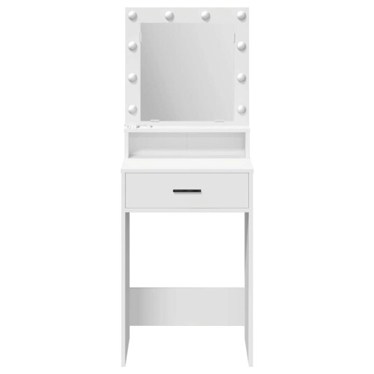 Smykkebord med LED lys – Hvit 50x41x135 cm Smykkebord med LED lys – Hvit 50x41x135 cm