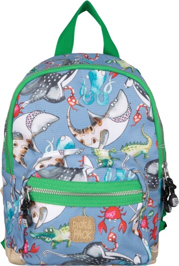 Pick &  Pack Mix Animal Ryggsekk 7L Cloud Grey