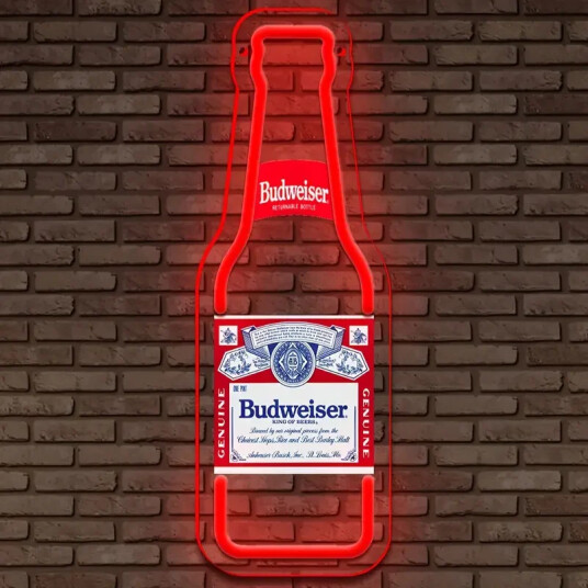 Budweiser Øl Neon Skilt