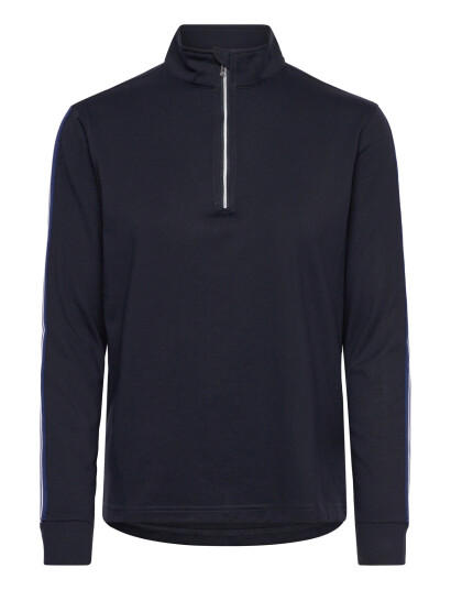 Daily Sports Peach Ls Half Neck Navy M