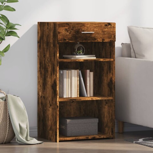 Skjenk røkt eik 50x42,5x93 cm konstruert tre 8721102652332
