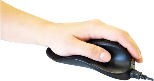 BakkerElkhuizen Hippus Small Ergonomisk Mus Sort