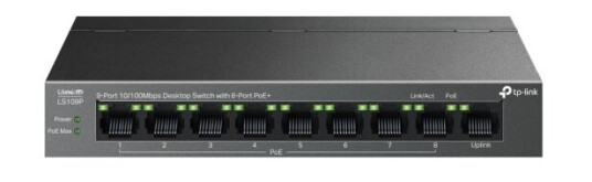 Tp-Link Litewave Ls109p, Uhåndtert, Fast Ethernet (10/100), Strøm Over Ethernet (Poe), Kan Monteres På Vegg