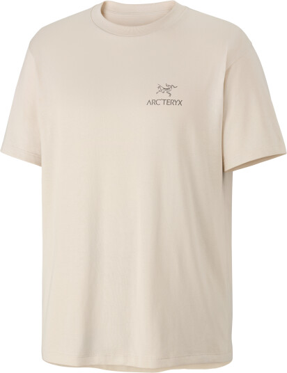 Arc"teryx Men"s Kragg Sl Cotton Bird Word Short Sleeve Shirt Sea Salt/mongoose XL