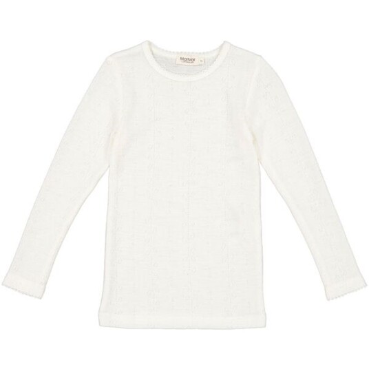MarMar Wool Pointelle Natural Tamra Bluse 2 år/92