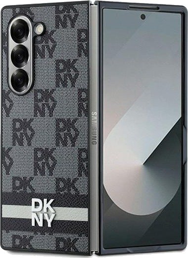 DKNY Rutete Mønster Etui for Samsung Galaxy Z Fold 6 - Svart