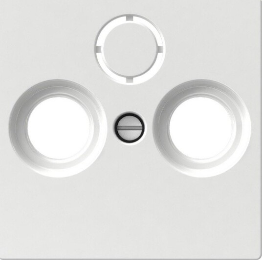Schneider Electric Sentrumplate Exxact Antenneuttak Hvit