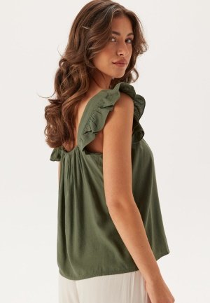 Pieces Pcpia Sl Top Deep Lichen Green L