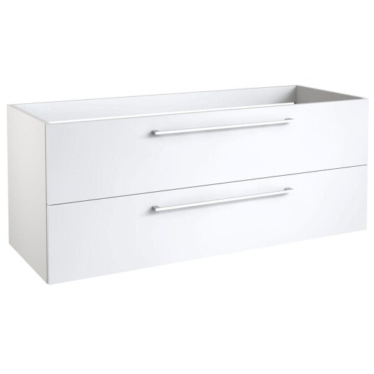 Korsbakken Rowan Underskap m/2 skuffer 1190x445 mm Hvit Høyglans