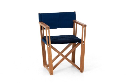 Skargaarden Kryss lounge stol Teak/navy Brun Skargaarden Kryss lounge stol Teak/navy Brun