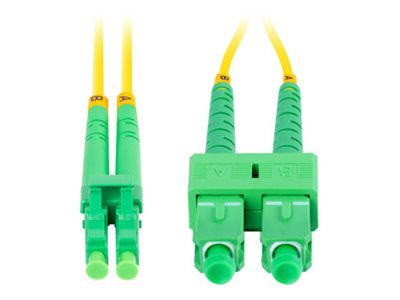 Lanberg - Koblingskabel - Lc/Apc-Enkeltmodus (Hann) Til Sc/Apc-Enkeltmodus (Hann) - 1 M - 3 Mm - Fiberoptisk - Dupleks - 9 / 125 Micron - G.657.A1 - Halogenfri - Gul