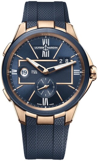 Ulysse Nardin Herreklokke 242 20 3 43 Blast Blå/Gummi Ø42 mm Ulysse Nardin Herreklokke 242 20 3 43 Blast Blå/Gummi Ø42 mm