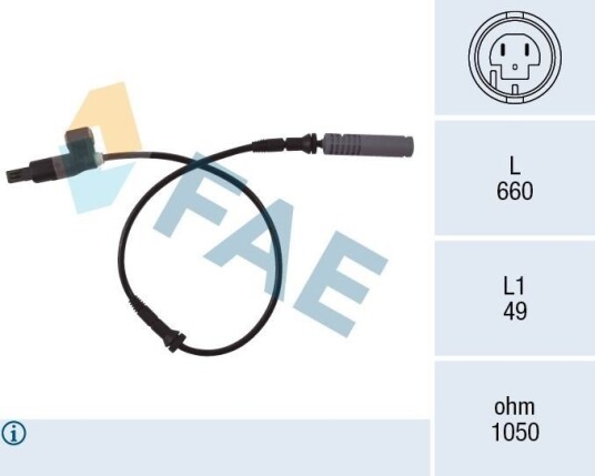 FAE 78023 Sensor ABS FAE 78023 Sensor ABS