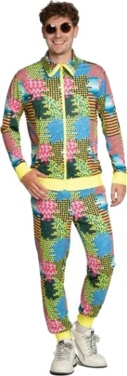 Partychimp Neon Disco Joggingdragt Partychimp Neon Disco Joggingdragt