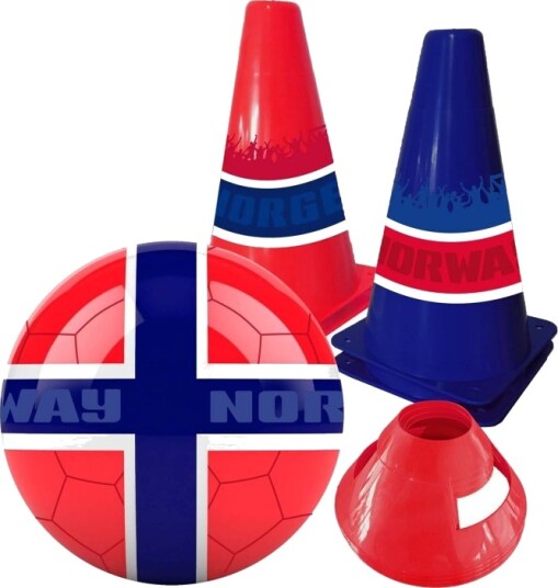 Sportme Fotbollsset Norge Boll Och Koner