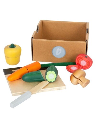 Small Foot - Wooden Cut and Play Food Vegetables S