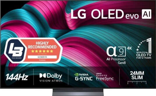 LG OLED evo C5 65" 4K Smart TV med α9 AI-prosessor