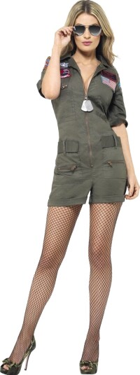 Lisensiert Top Gun Aviator Kostyme til Dame Lisensiert Top Gun Aviator Kostyme til Dame
