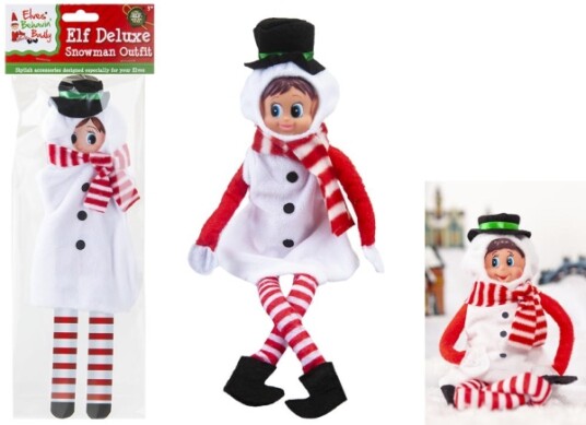 Elves Behavin" Badley Elf Snowman Outfit