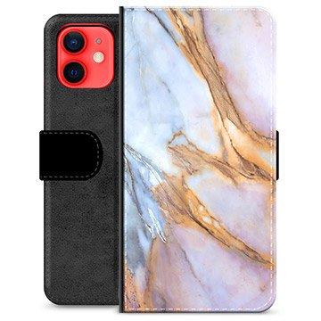 iPhone 12 mini Premium Lommebok-deksel Elegant Marmor