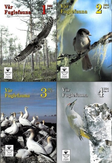 Norsk Ornitologisk Forening Vår Fuglefauna   1994  hele årgang 17
