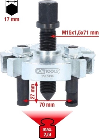 KS TOOLS 150.3130 Avdrager, reimskive KS TOOLS 150.3130 Avdrager, reimskive