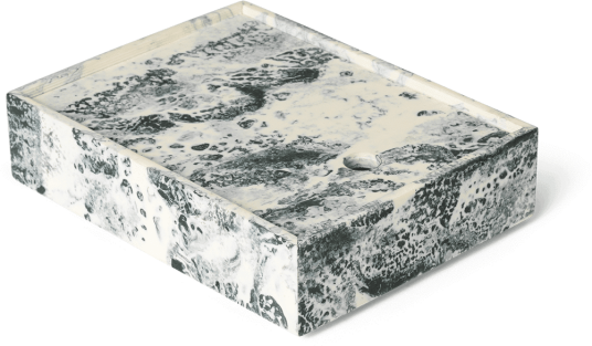 Ferm Living Mist oppbevaringsboks 15x20 cm Emerald off white