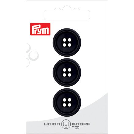Prym plastknapp svart 20 mm 3 stk