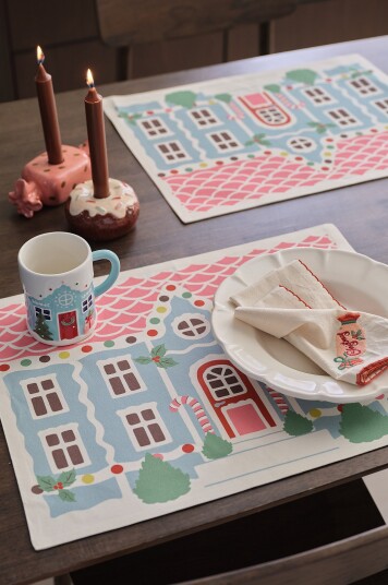 Ellos Home   Bordmatte Lisa 2 pakning   Flerfarget