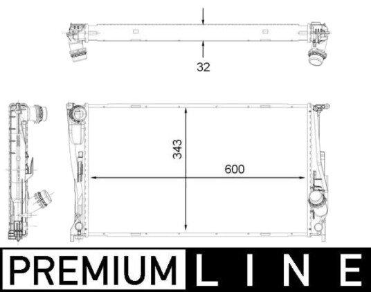 Radiator MAHLE ORIGINAL CR 1923 000P
