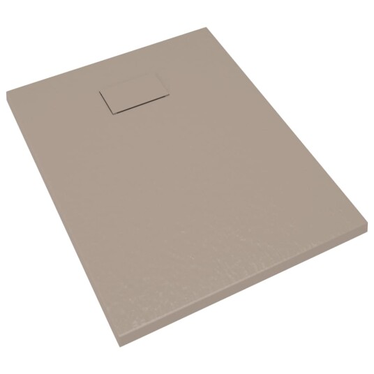 vidaXL Dusjbrett SMC brun 90x70 cm
