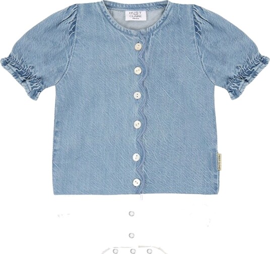 Hust&Claire Hust and Claire Hcbea skjortebody Blue Denim (68) 68