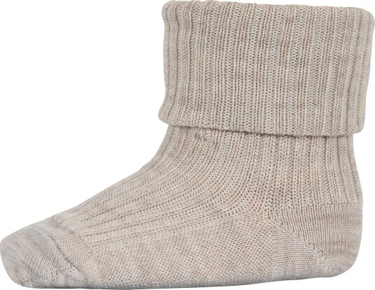 MP   Babysokker i ull/bambus "Hilde" Beige Melange