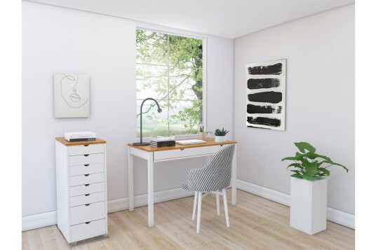 Brottkar Skrivebord 120 cm Hvit