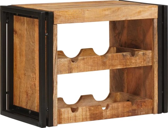 vidaXL Vinhylle Brun 100 x 45 x 33 cm Solid Grov Mango Tre