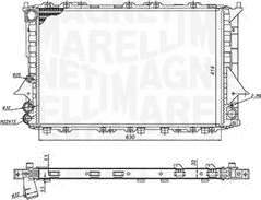 Radiator MAGNETI MARELLI 350213189900