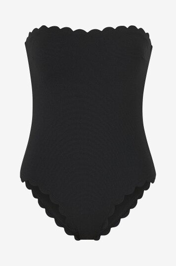 Hunkemöller Badedrakt Scallop Bandeau BS Svart