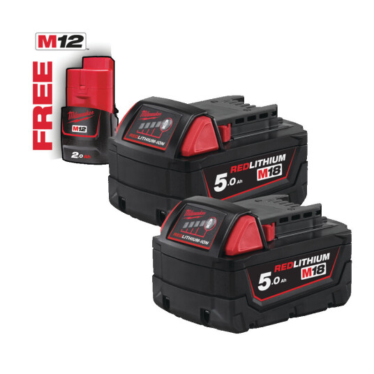 Milwaukee M18 B52 Batterisett Milwaukee M18 B52 Batterisett