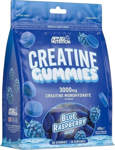 Applied Nutrition Kosttilskudd Kreatin Gummies Blåbringebær 400 g Applied Nutrition Kosttilskudd Kreatin Gummies Blåbringebær 400 g
