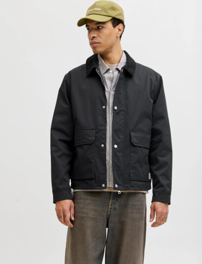 Jack & Jones Jorcatskills Barn Jacket Sn Black S Jack & Jones Jorcatskills Barn Jacket Sn Black S