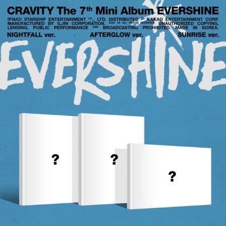 Cravity  Evershine  Random Cover  incl. 120pg Photbook, Photocard, Unit Photocard + Postcard  CD