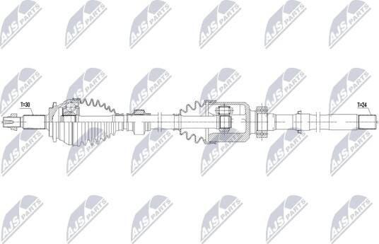 NTY NPW TY 207 Drivaksel