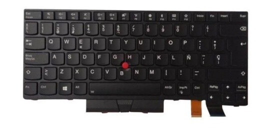 Lenovo Lite-On - Brbart tastatur - til utskifting - Spansk - Svart