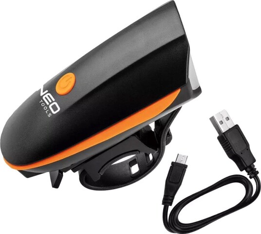 Sykkellykt NEO Tools 91-004 med innebygd oppladbart USB-batteri 3 W 250 lm IPX4