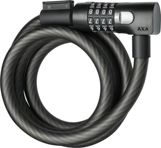 AXA Resolute C15 180 spirallås med kode 180 cm svart