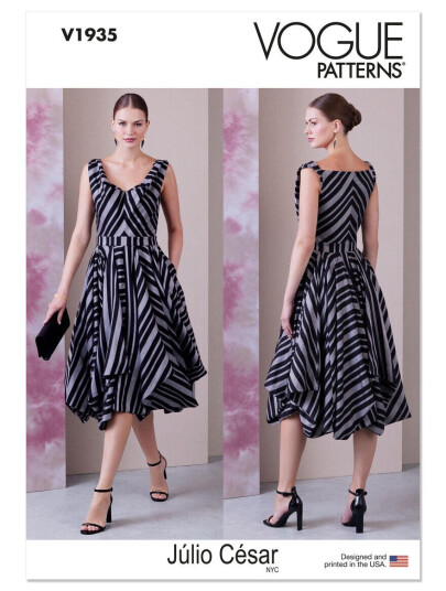 Vogue 1935 - Kjole B5 (8-10-12-14-16)