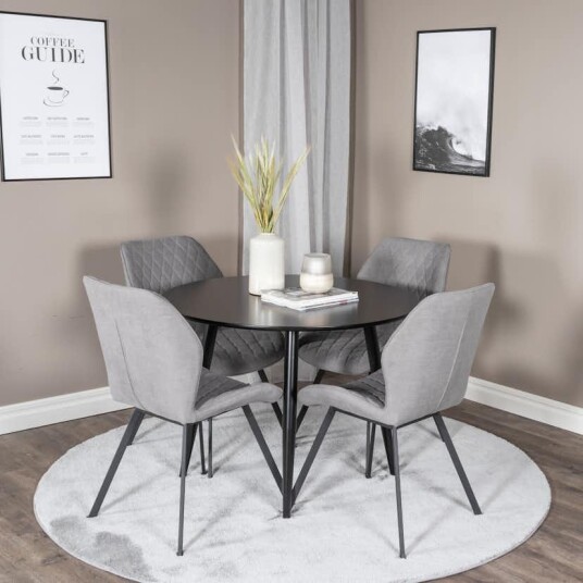 Venture Home Spisegruppe Venture Home Plaza med 4stk Gemma Stoler GR24114