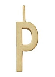Design Letters Archetype Charm 16 mm Gold A-Z P
