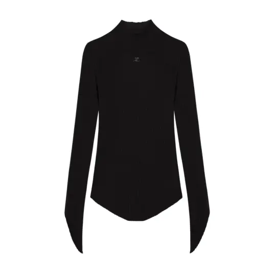 Courrèges Dame Strikkevarer Svart L Courrèges Dame Strikkevarer Svart L