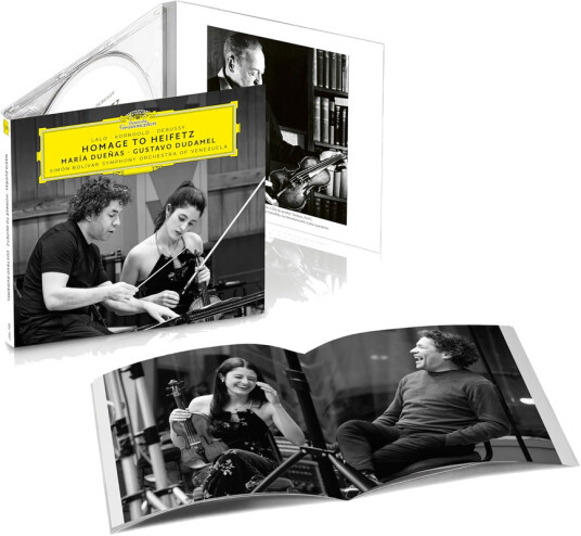 María Dueñas Simon Bolivar Symphony Orchestra Of Venezuela Gustavo Dudamel Echoes of Heifetz Lalo Korngold Debussy CD